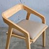 Ghế lưng tựa gỗ cao su bọc nệm GCF194