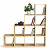 Kệ sách hình bậc thang 120x25x120cm gỗ cao su KS68231