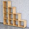 Kệ sách hình bậc thang 120x25x120cm gỗ cao su KS68231