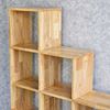 Kệ sách hình bậc thang 120x25x120cm gỗ cao su KS68231
