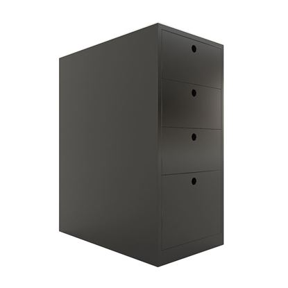 Tủ cá nhân 4 ngăn kéo 58x35x72cm gỗ cao su sơn màu TCN68049