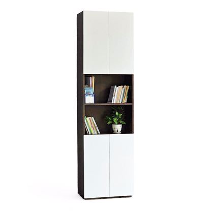 Tủ hồ sơ 2 cánh 60x30x220cm gỗ cao su THS68068