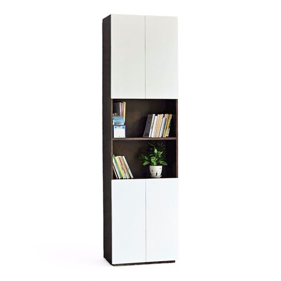 Tủ hồ sơ 2 cánh 60x30x220cm gỗ cao su THS68068