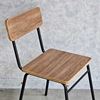 Ghế cafe mặt gỗ cao su khung sắt sơn tính điện GCF195