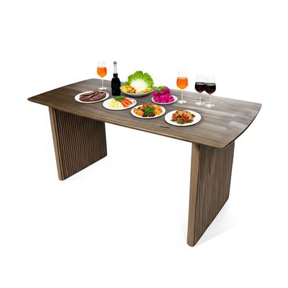 Bàn ăn chữ nhật chân gỗ 160x80cm gỗ Ash cao cấp BA68191