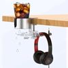 Giá để cốc và tai nghe 2 in 1 kẹp bàn HPS01-9A