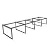 Bàn cụm 8 chỗ ngồi 480x120cm gỗ cao su chân sắt Rectang HBRT088