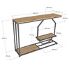 Bàn console 120x30x81cm gỗ cao su khung sắt CST073