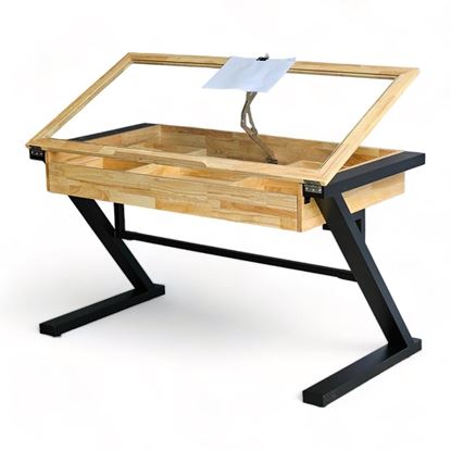 Bàn vẽ kiến trúc DraftingDesk chân sắt mặt kính DD68009