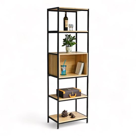 Kệ trang trí 5 tầng 60x40x200cm gỗ plywood khung sắt KTB68154