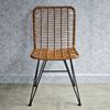 Ghế đan lưới giả mây khung sắt GCF186