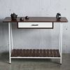 Bàn console có ngăn kéo 120x40x85cm gỗ cao su chân sắt CST069