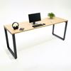 Bàn làm việc 180x60cm gỗ cao su chân sắt lắp ráp Rectang HBRT084