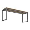 Bàn làm việc 180x60cm gỗ cao su chân sắt lắp ráp Rectang HBRT084