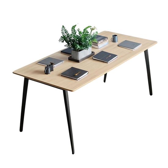 Bàn họp 180x80cm gỗ Plywood phủ melamin chân Đa Giác HDG016