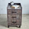 Tủ cá nhân di động 3 ngăn 40x40x65cm gỗ cao su TCN68044