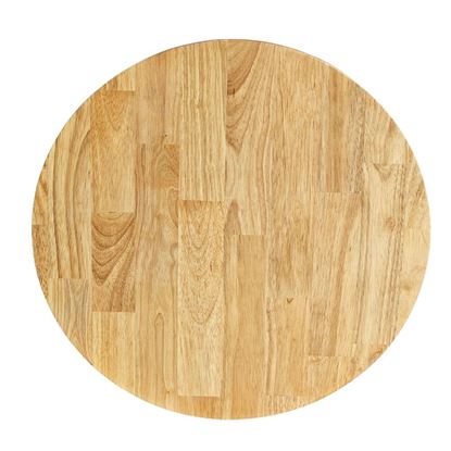 Mặt bàn tròn đường kính 60cm gỗ cao su dày 17mm đã xử lý chống thấm MB043