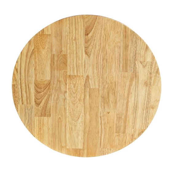 Mặt bàn tròn đường kính 60cm gỗ cao su dày 17mm đã xử lý chống thấm MB043