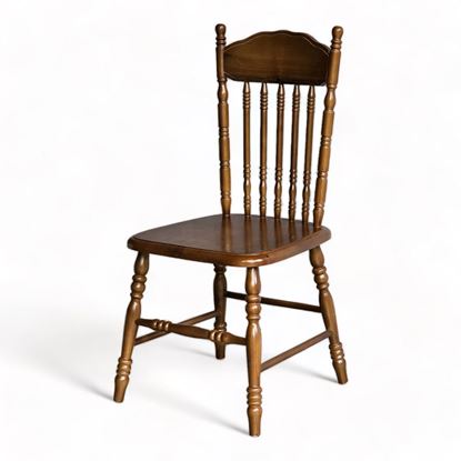 Ghế Amish lưng tựa cao 7 nan gỗ cao su GCF167