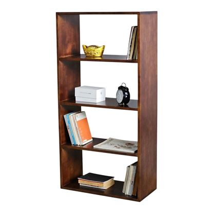 Kệ sách gỗ 4 tầng 60x28x120cm gỗ cao su KS68213