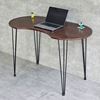 Bàn làm việc hạt đậu 120x60cm gỗ cao su chân sắt Hairpin SPD68209
