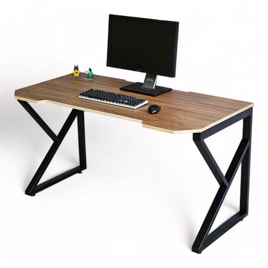 Bàn Gaming 140x70cm gỗ plywood chân sắt chữ K lắp ráp GD68071