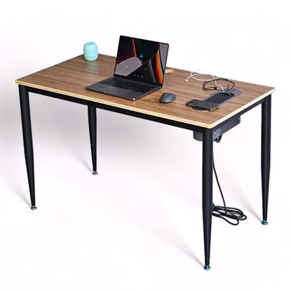 Bàn ZDesk 120x60cm tích hợp hộp điện có sạc không dây gỗ Plywood ZD004