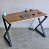 Bàn ZDesk tích hợp Ray điện trượt gỗ Plywood chân sắt chữ X ZD003