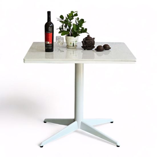 Bàn ăn vuông 80x70cm mặt đá BA68163