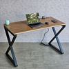 Bàn ZDesk tích hợp Ray điện trượt gỗ Plywood chân sắt chữ X ZD003