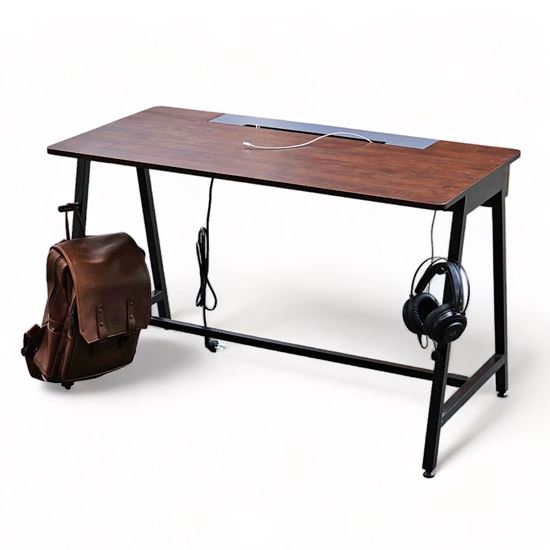 Bàn công nghệ ZDesk tích hợp hộp điện 120x60cm có giá treo đồ ZD006
