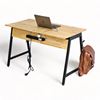 Bàn ZDesk có giá treo đồ 120x60cm gỗ cao su chân sắt lắp ráp ZD011