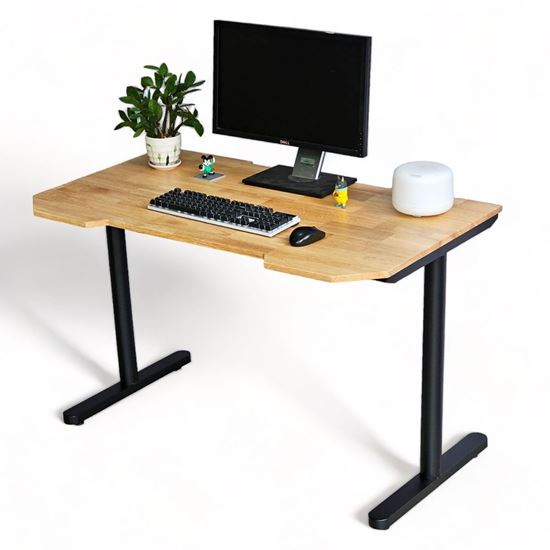 Bàn Gaming 120x70cm gỗ cao su chân sắt TIO lắp ráp GD68076