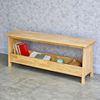 Ghế băng dài kết hợp giá để sách 120x30x45cm gỗ cao su GBD022