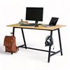 Bàn làm việc có giá treo 140x60cm gỗ cao su chân sắt lắp ráp SPD68212