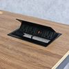 Bàn ZDesk tích hợp hộp điện gỗ Plywood chân sắt lắp ráp ZD005