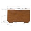 Mặt bàn Gaming 120x70cm gỗ cao su - MB036