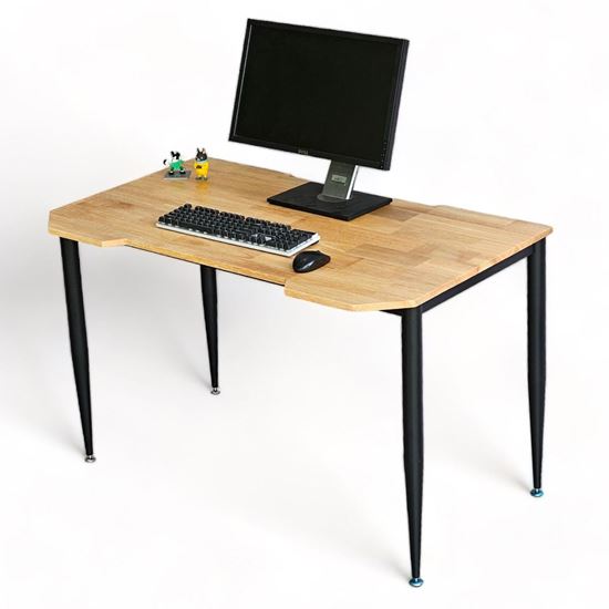 Bàn Gaming 120x70cm gỗ cao su chân sắt lắp ráp hệ CONE GD68072