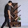 Kệ sách hình cây 85x27x150cm gỗ cao su KS68217