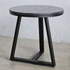 Bàn bên sofa tròn 40cm mặt đá chân sắt SST031