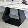 Bàn ăn chữ nhật mặt đá 190x80cm chân sắt BA163