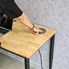 Bàn ZDesk tích hợp hộp điện thông minh 120x60cm gỗ cao su ZD013