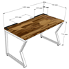 Bàn làm việc 140x70cm gỗ tràm chân sắt lắp hệ MConcept HBMC035