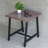 Bàn cafe hình vuông 70x70cm gỗ thông chân sắt chữ A CFD68195