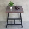Bàn cafe hình vuông 70x70cm gỗ thông chân sắt chữ A CFD68195