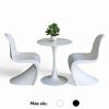 Combo bộ bàn ghế cafe Tulip tròn và 2 ghế Panton CBCF278