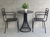 Combo bộ bàn cafe tròn 60x60cm và 2 ghế sắt ngoài trời CBCF283