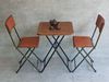 Combo bộ bàn xếp gọn 55x55cm và 2 ghế xếp ngoài trời CBCF280