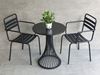 Combo bộ bàn cafe tròn 60x60cm và 2 ghế sắt ngoài trời CBCF283