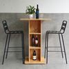 Combo bộ bàn bar vuông 70x70cm và 2 ghế bar sắt CBCF284